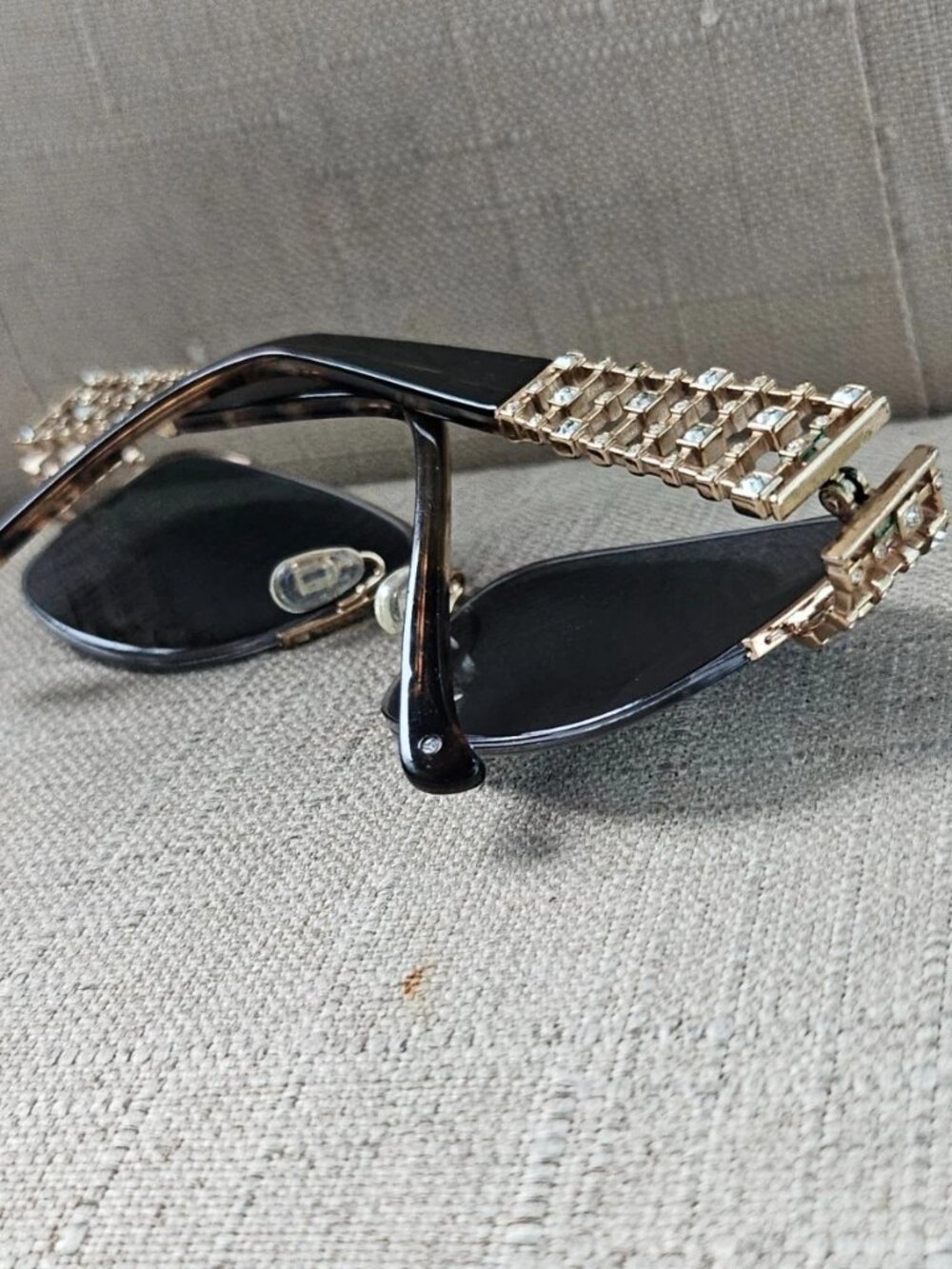 Vintage Tura Ladies Eyeglasses Frame Half Rim Gold Glasses Made USA Read descr - Picture 8 of 12
